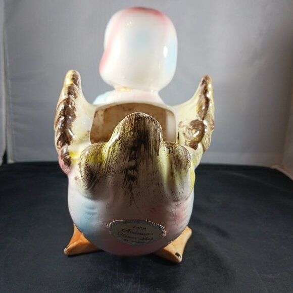 Vintage Relpo Samson 1957  Large Duckling Chicken Planter Vase - Picture 12 of 12